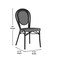 Flash Furniture Lourdes Thonet French Bistro Stacking Chair, Black and White PE Rattan and Black Alum Frame, 4PK 4-SDA-AD642002S-BKWH-BK-GG - alternate 9
